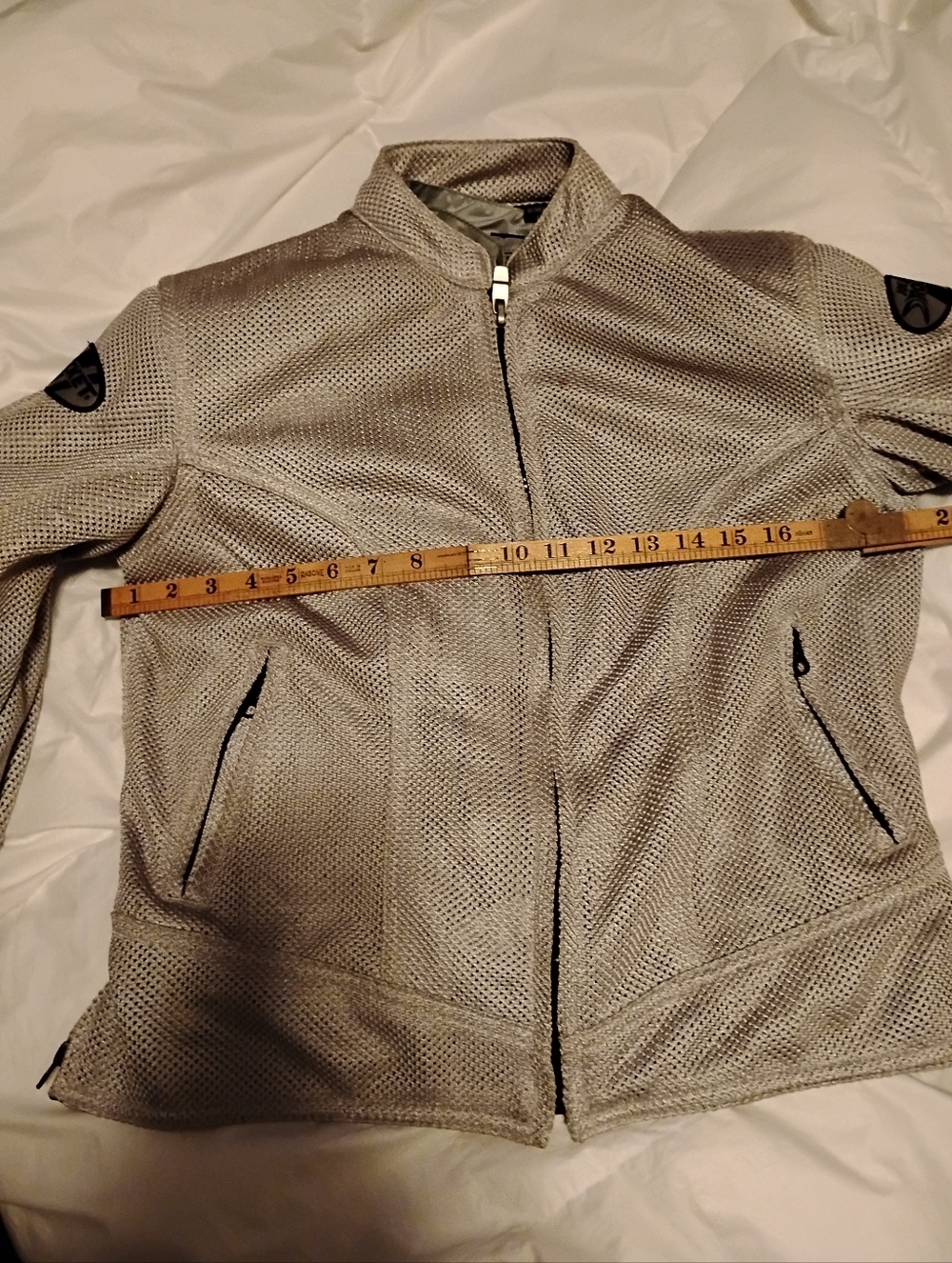 Joe Rocket Women's Medium Ballistic Motorcycle Jacket, Silver Mesh